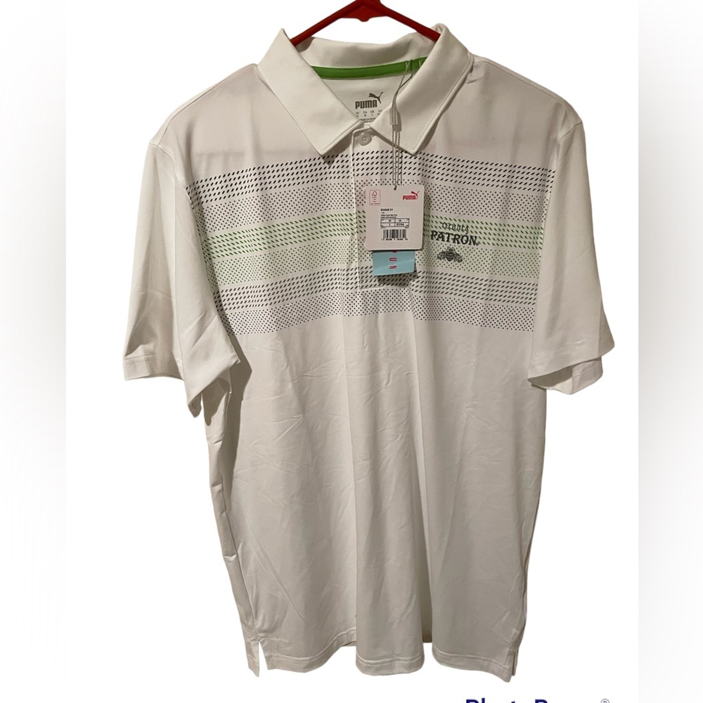 White Puma Golf Shirt Patron Tequila